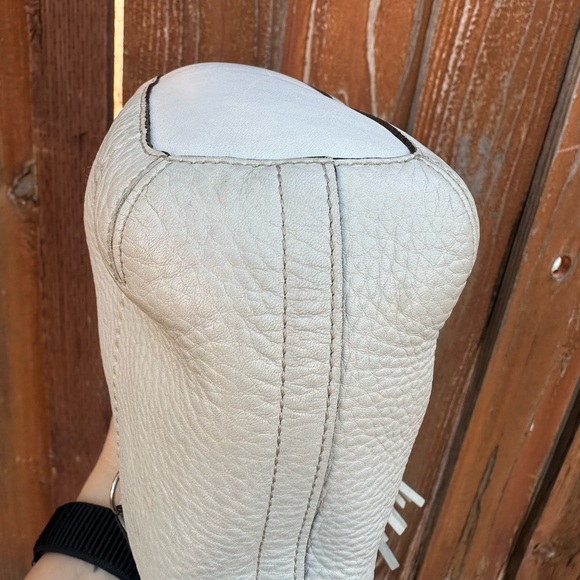 🦢Vintage Coach Hobo White Pebbled Leather Shoulder Bag 1429 🦢 - Picture 6 of 12